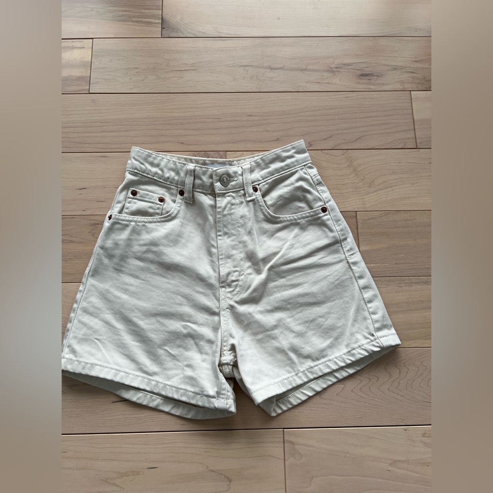 Women's White Denim Shorts